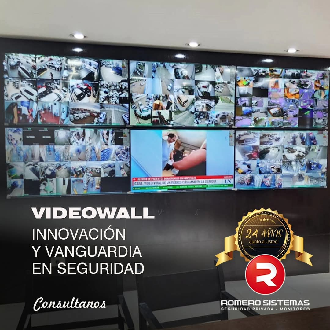 Videowall de monitoreo centralizado para municipios y empresas - Romero Sistemas